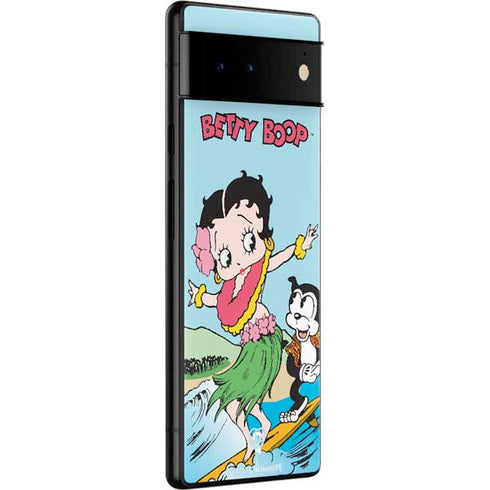 Betty Boop Surfing Google Pixel 6 Pro Skin